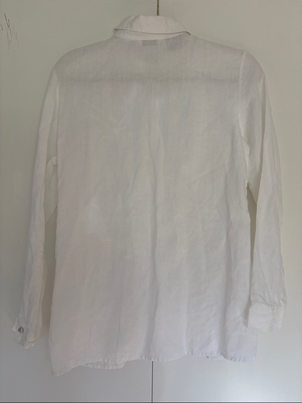 100% Irish Linen & Lace button up shirt S - Picture 12 of 12